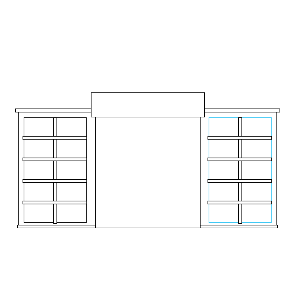 How to Draw A Hospital Step by Step Step  7