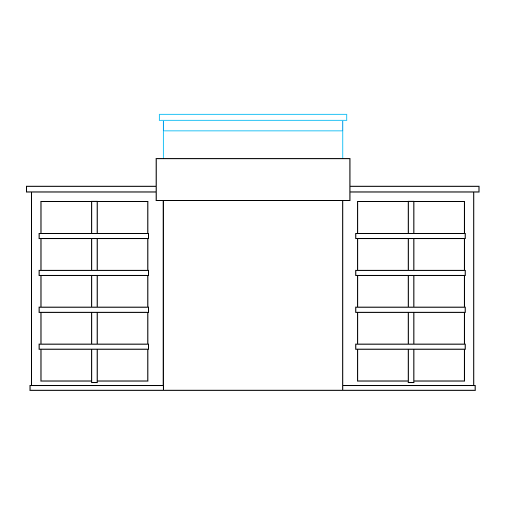 How to Draw A Hospital Step by Step Step  8