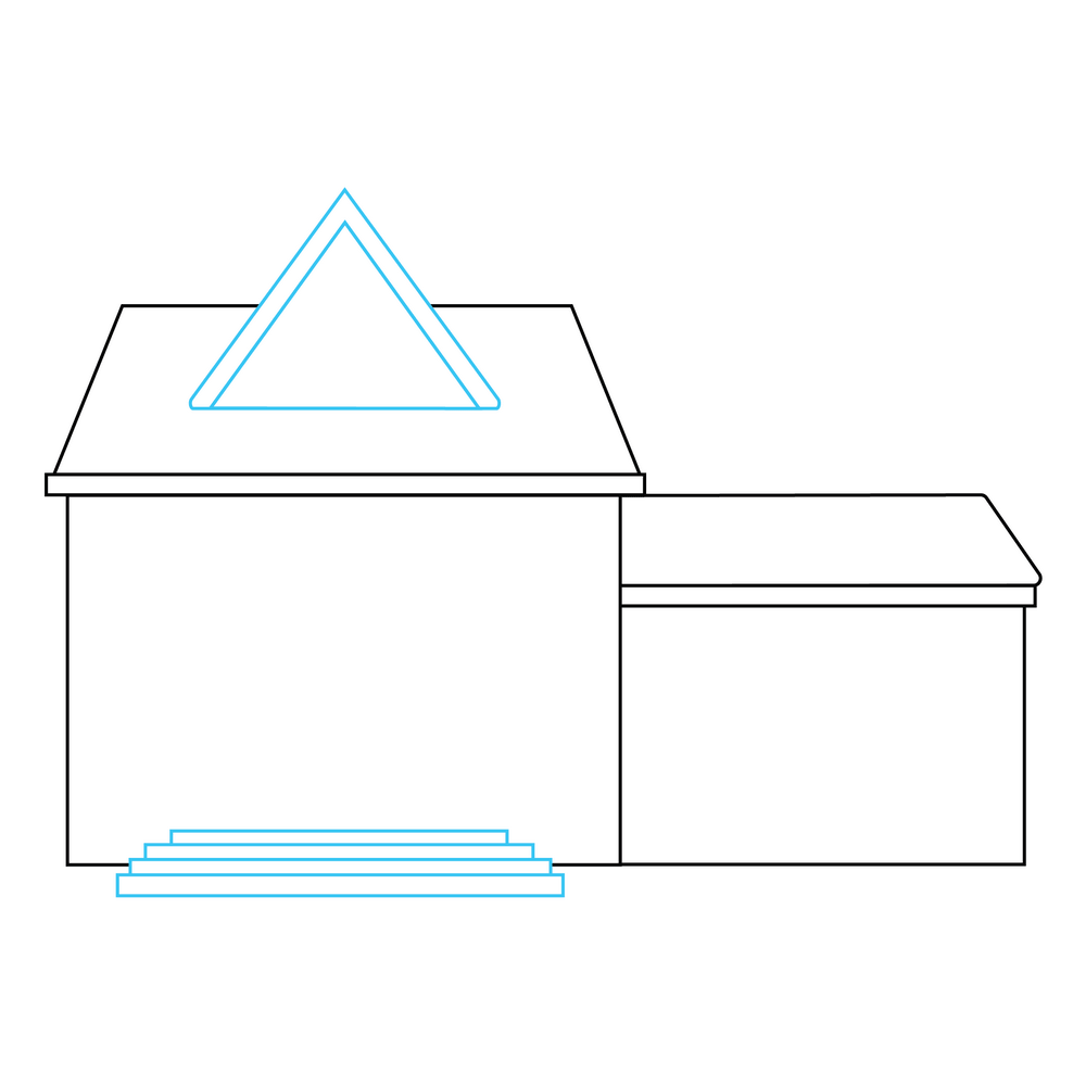 How to Draw A House Step by Step Step  3