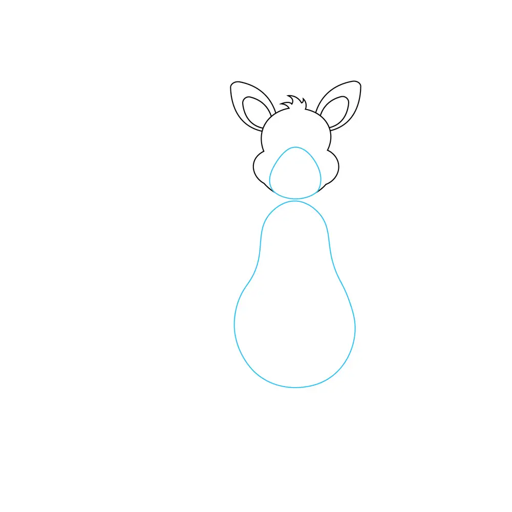 How to Draw A Kangaroo Step by Step Step  3