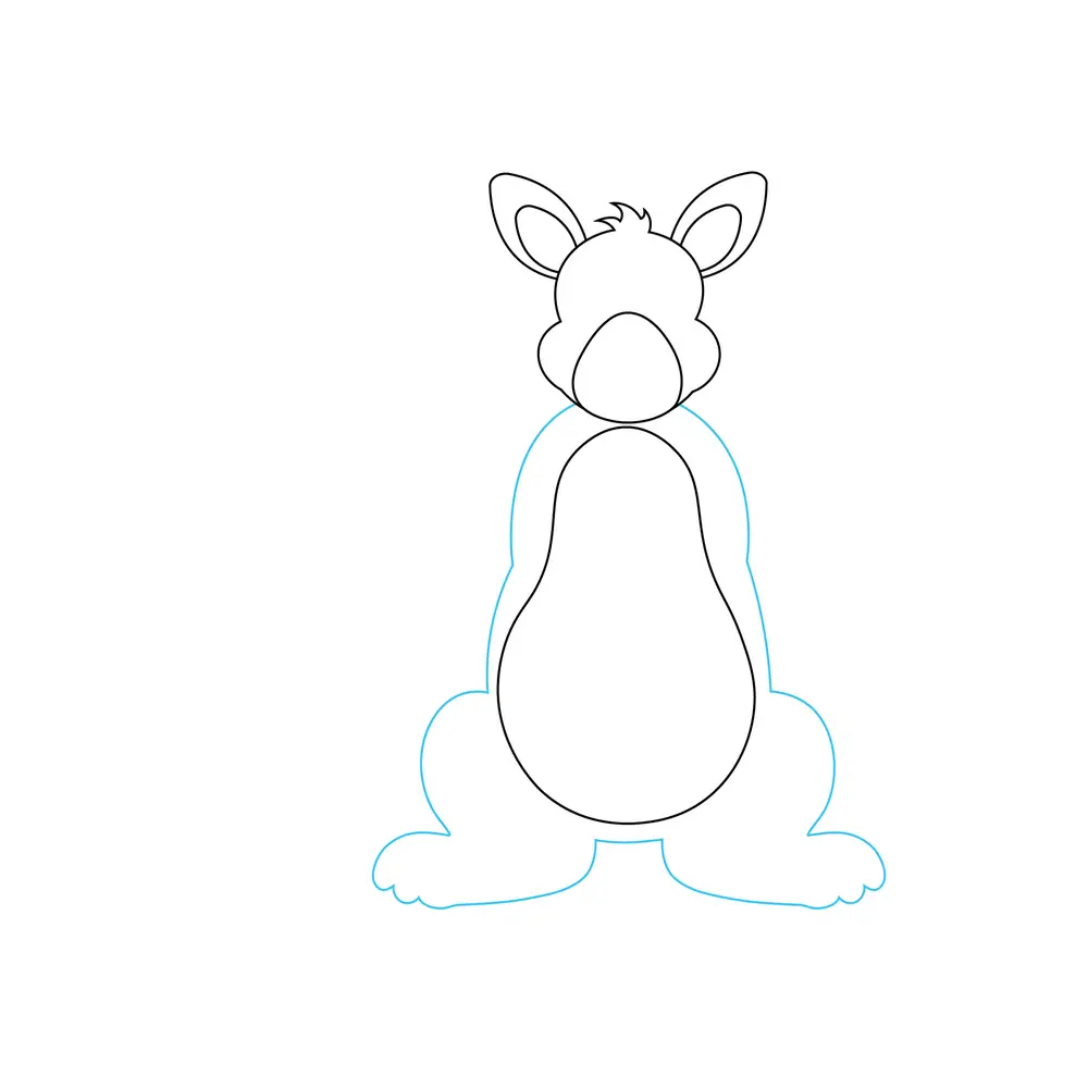 How to Draw A Kangaroo Step by Step Step  4