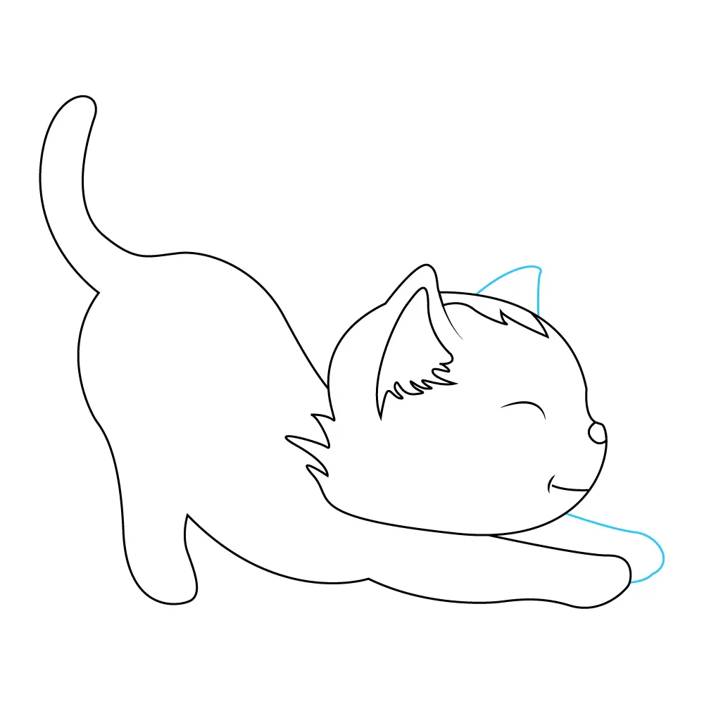 How to Draw A Kitten Step by Step Step  7