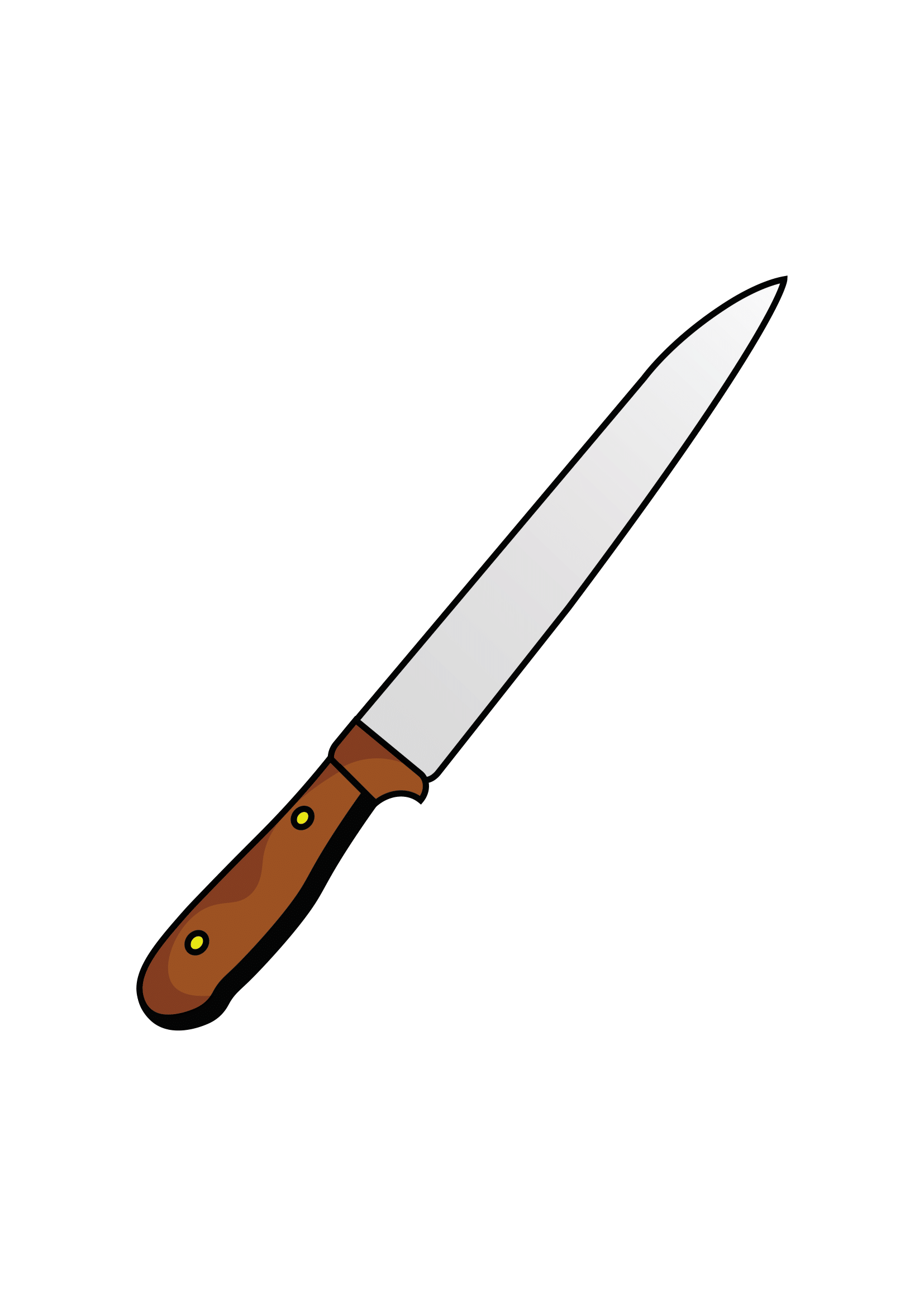 How to Draw A Knife Step by Step Printable