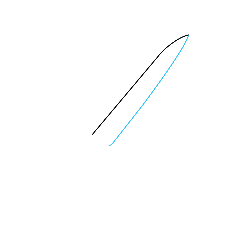 How to Draw A Knife Step by Step Step  2