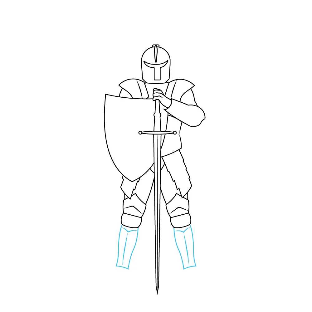 How to Draw A Knight Step by Step Step  10