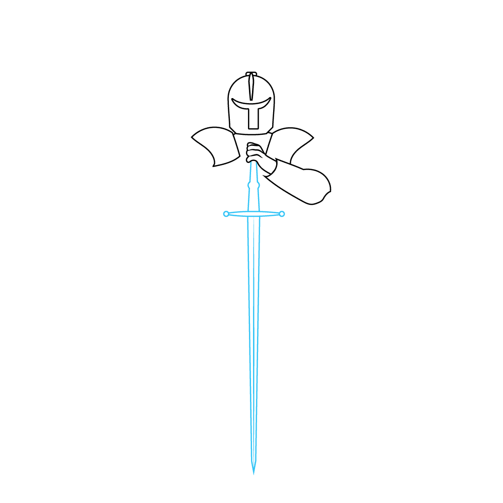 How to Draw A Knight Step by Step Step  5