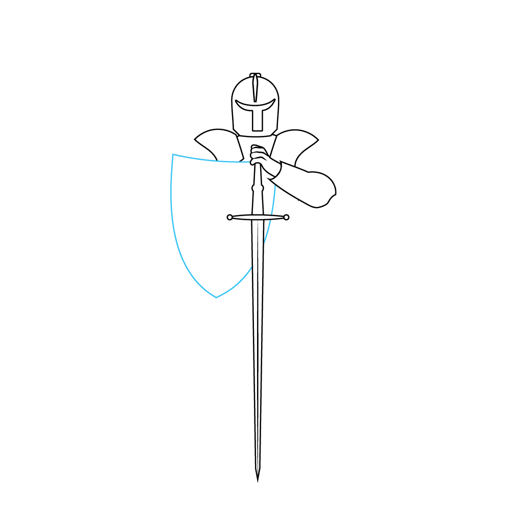 How to Draw A Knight Step by Step Step  6