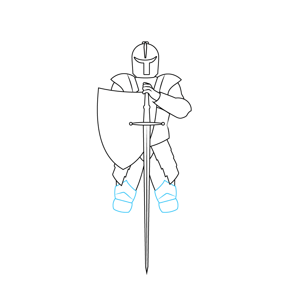 How to Draw A Knight Step by Step Step  9