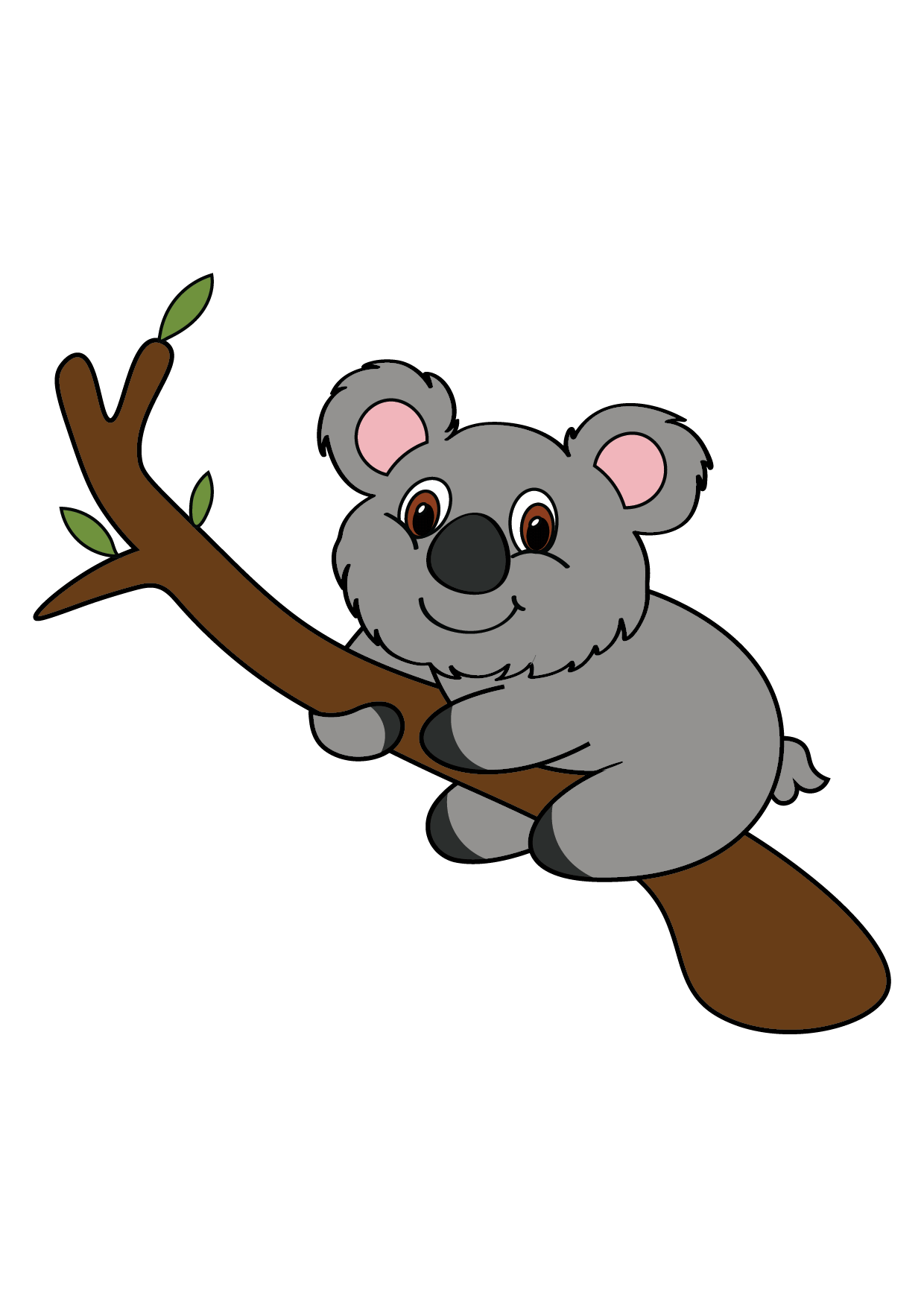 How to Draw A Koala Step by Step Printable