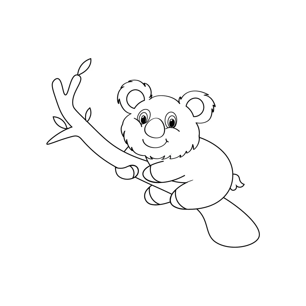 How to Draw A Koala Step by Step Step  8