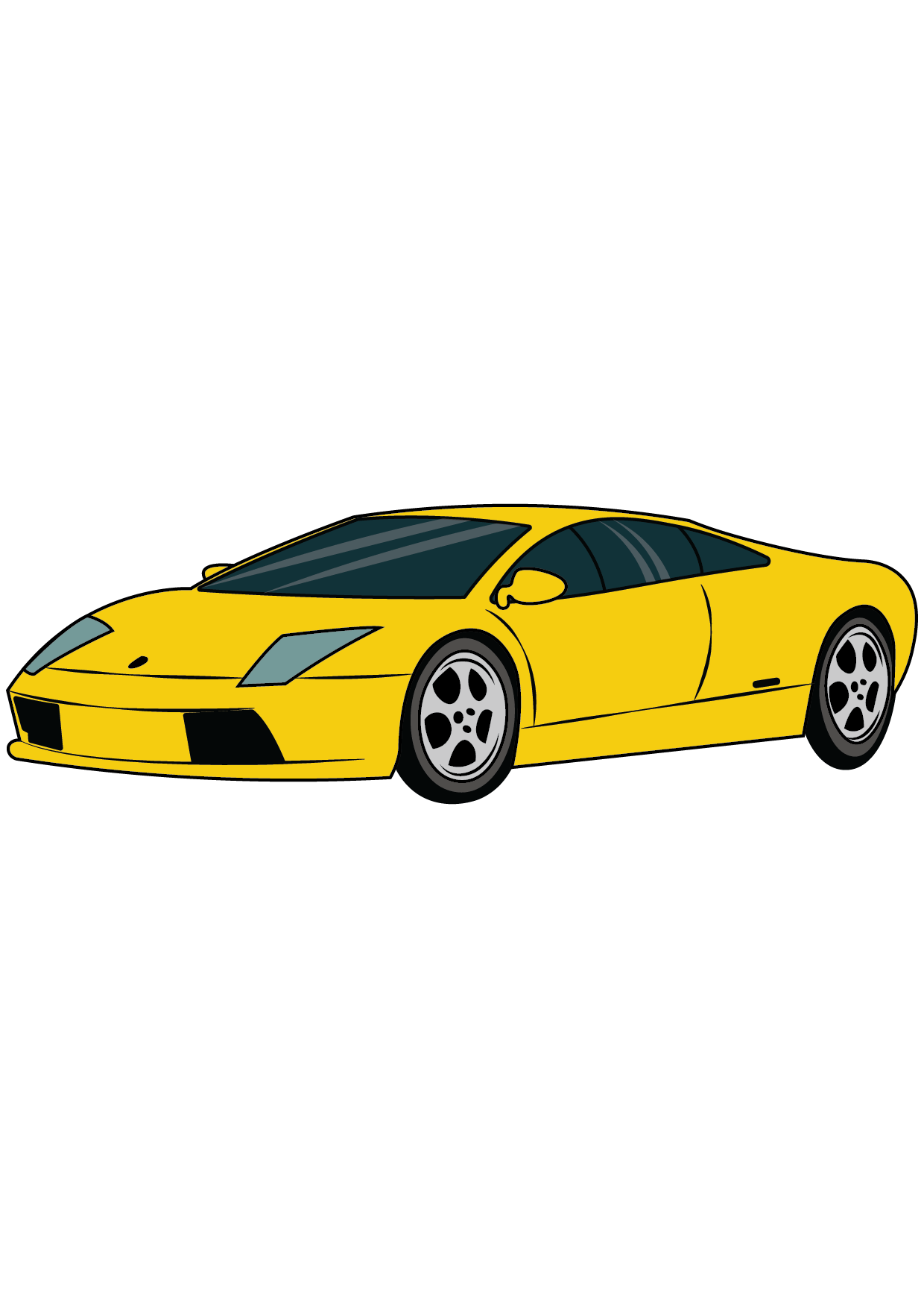 How to Draw A Lamborghini Step by Step Printable