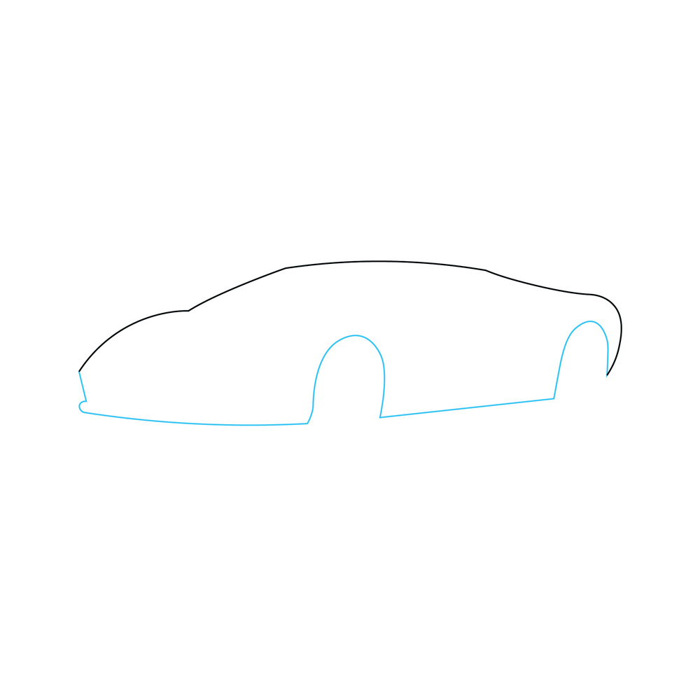 How to Draw A Lamborghini Step by Step Step  2