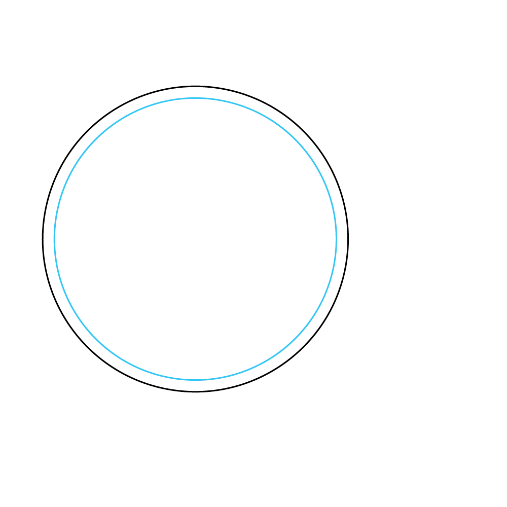 How to Draw A Lemon Slice Step by Step Step  2