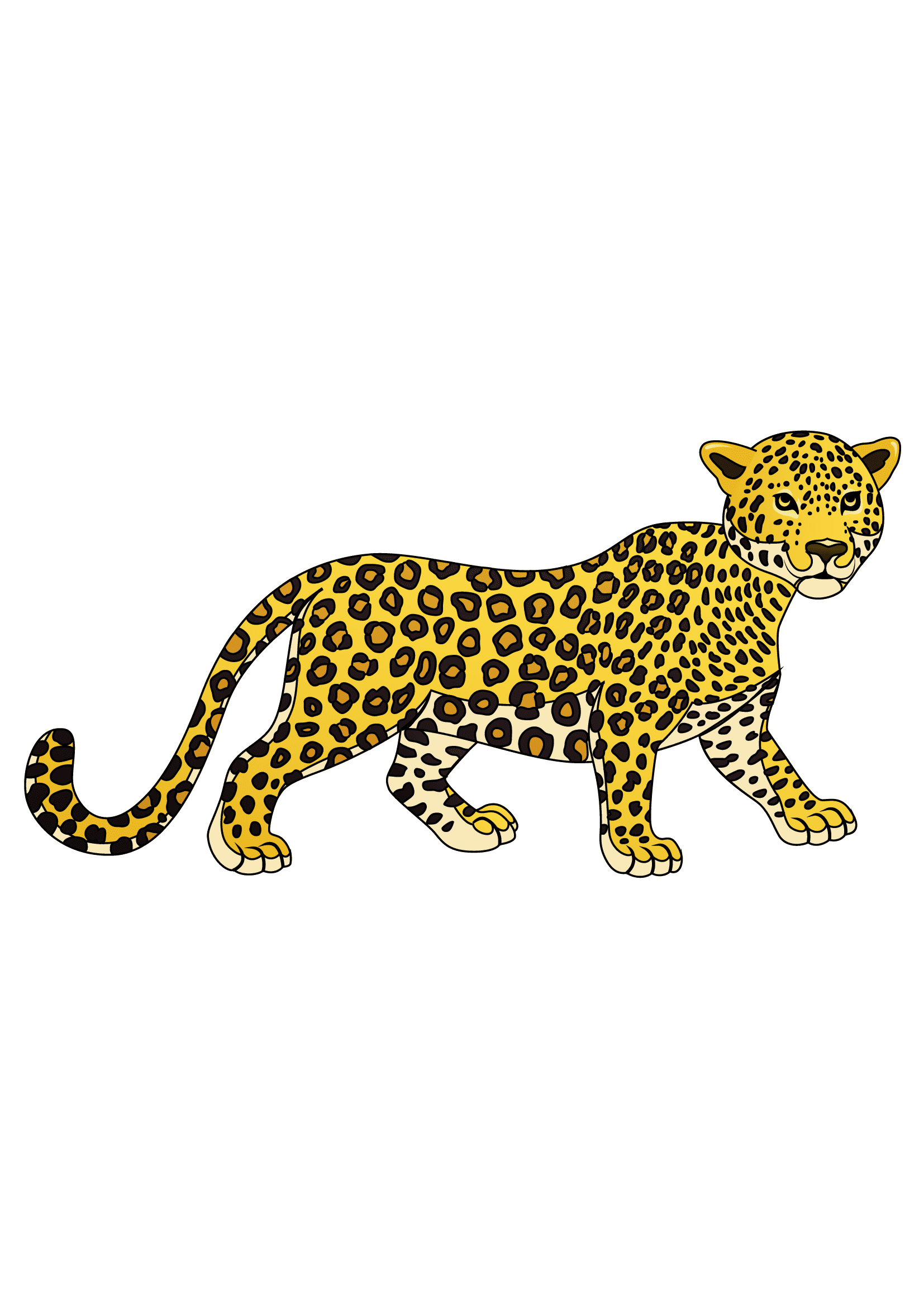 How to Draw A Leopard Step by Step Printable