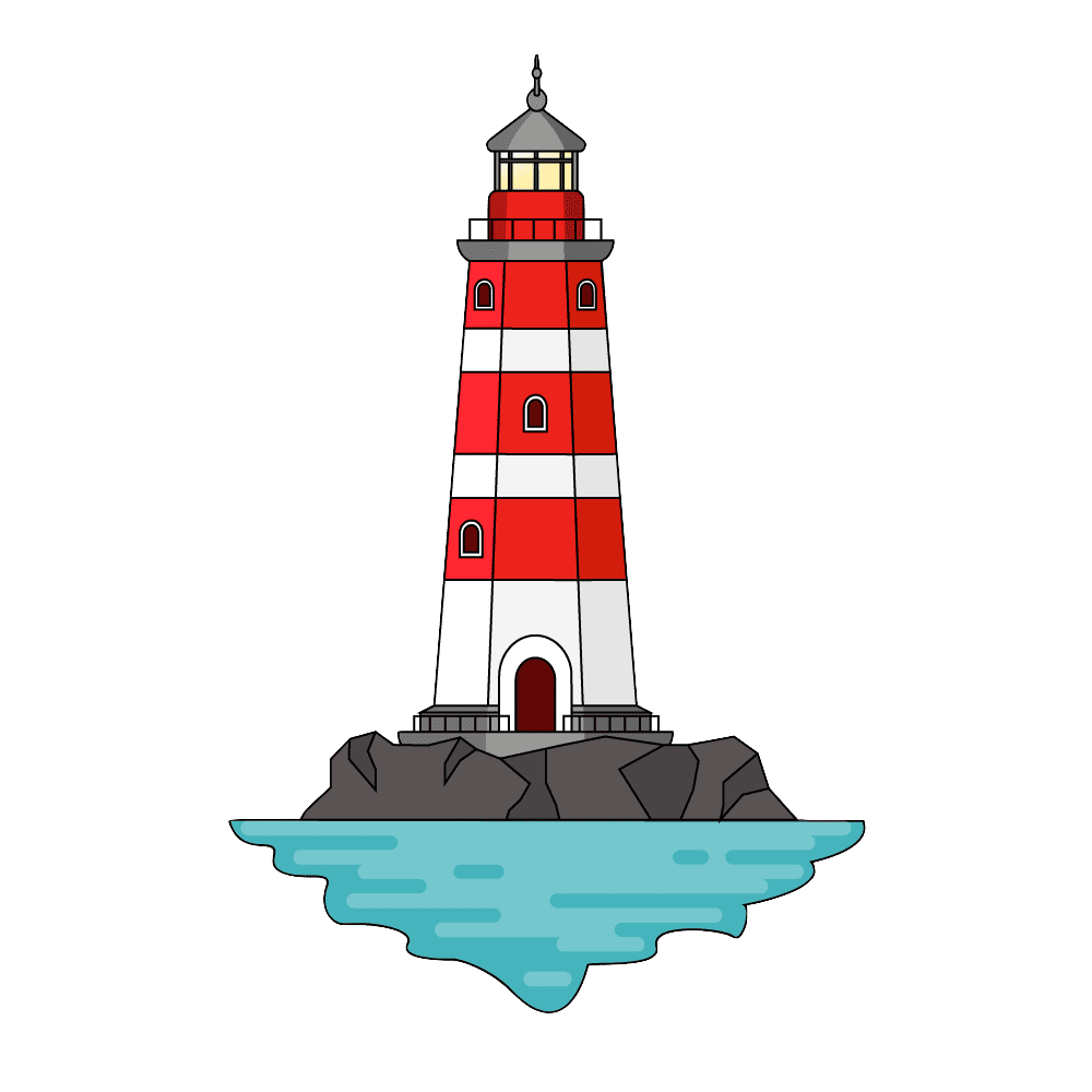 How to Draw A Lighthouse Step by Step Thumbnail