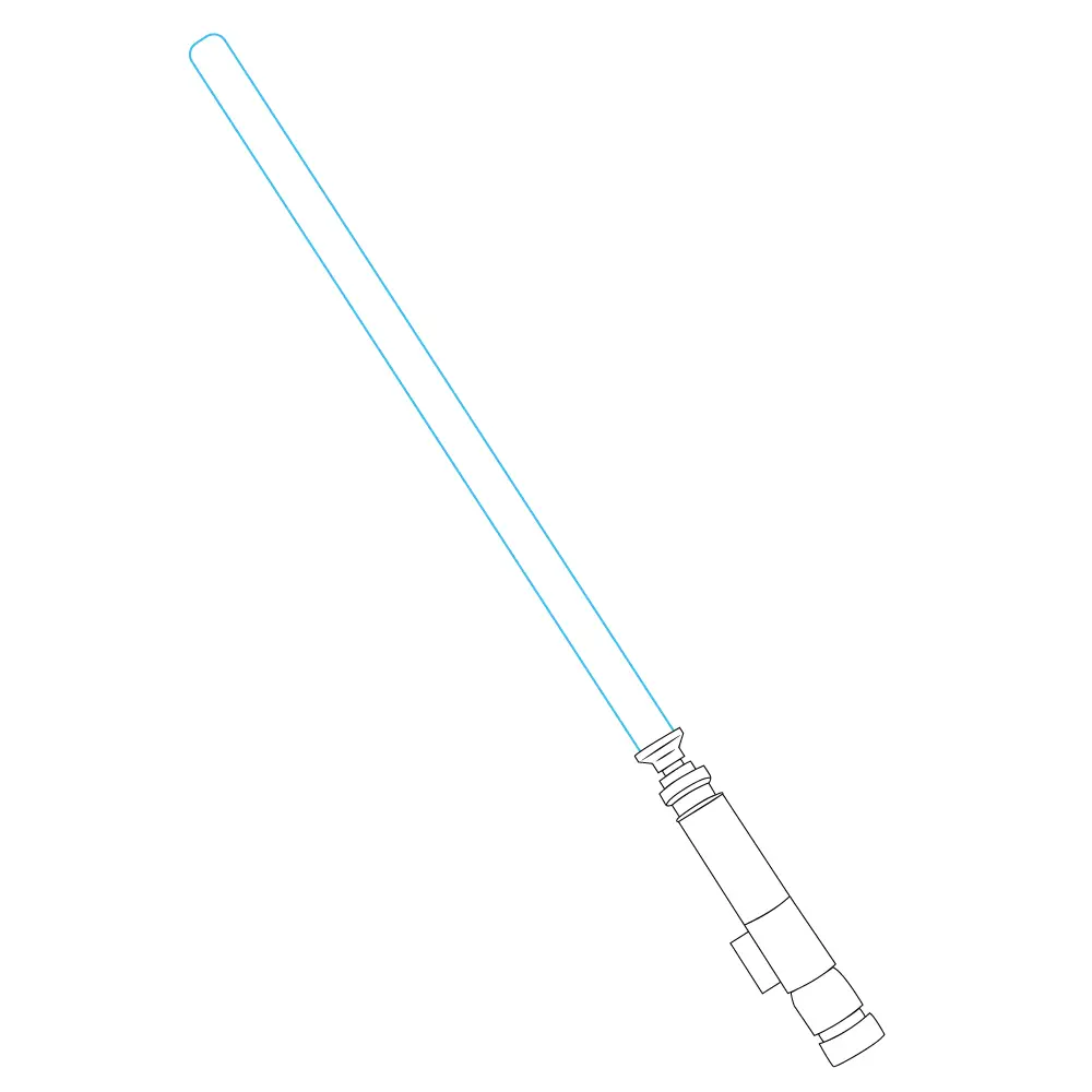 How to Draw A Ligthsaber Step by Step Step  6