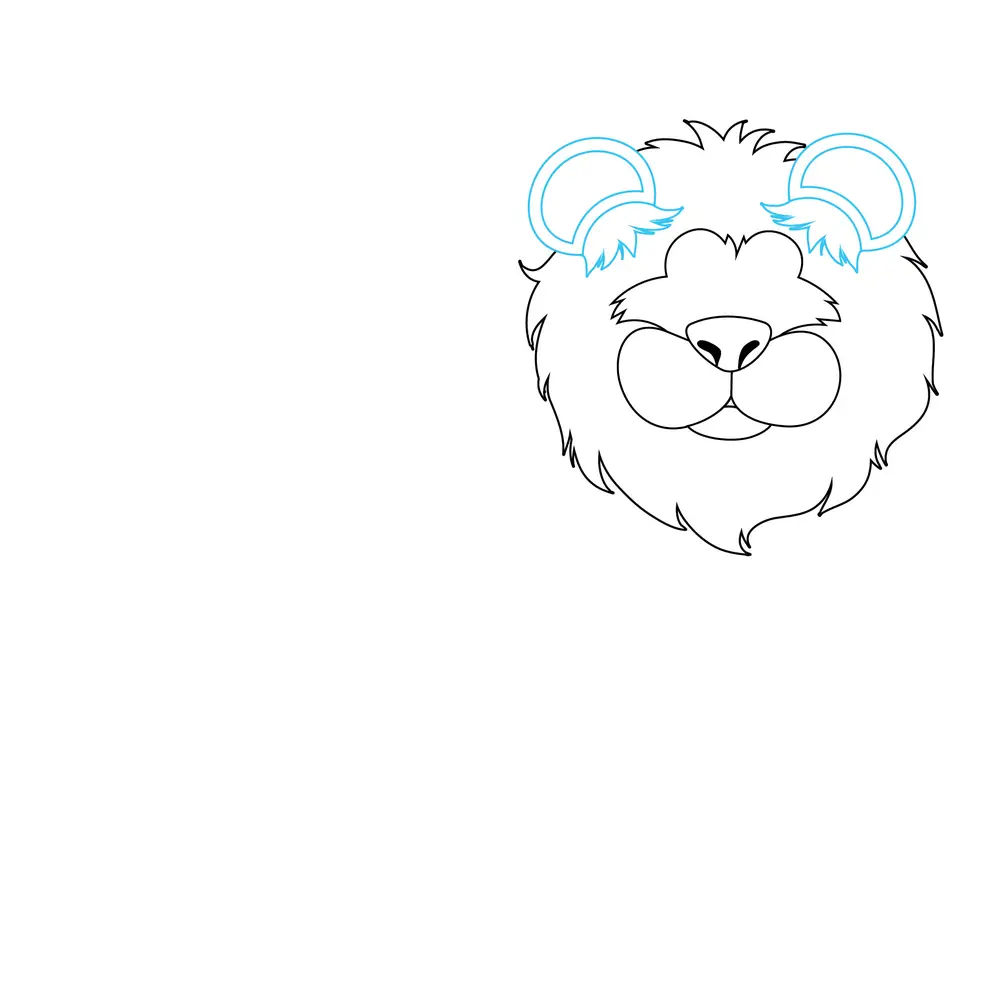 How to Draw A Lion Step by Step Step  4