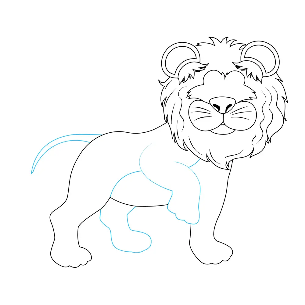 How to Draw A Lion Step by Step Step  6