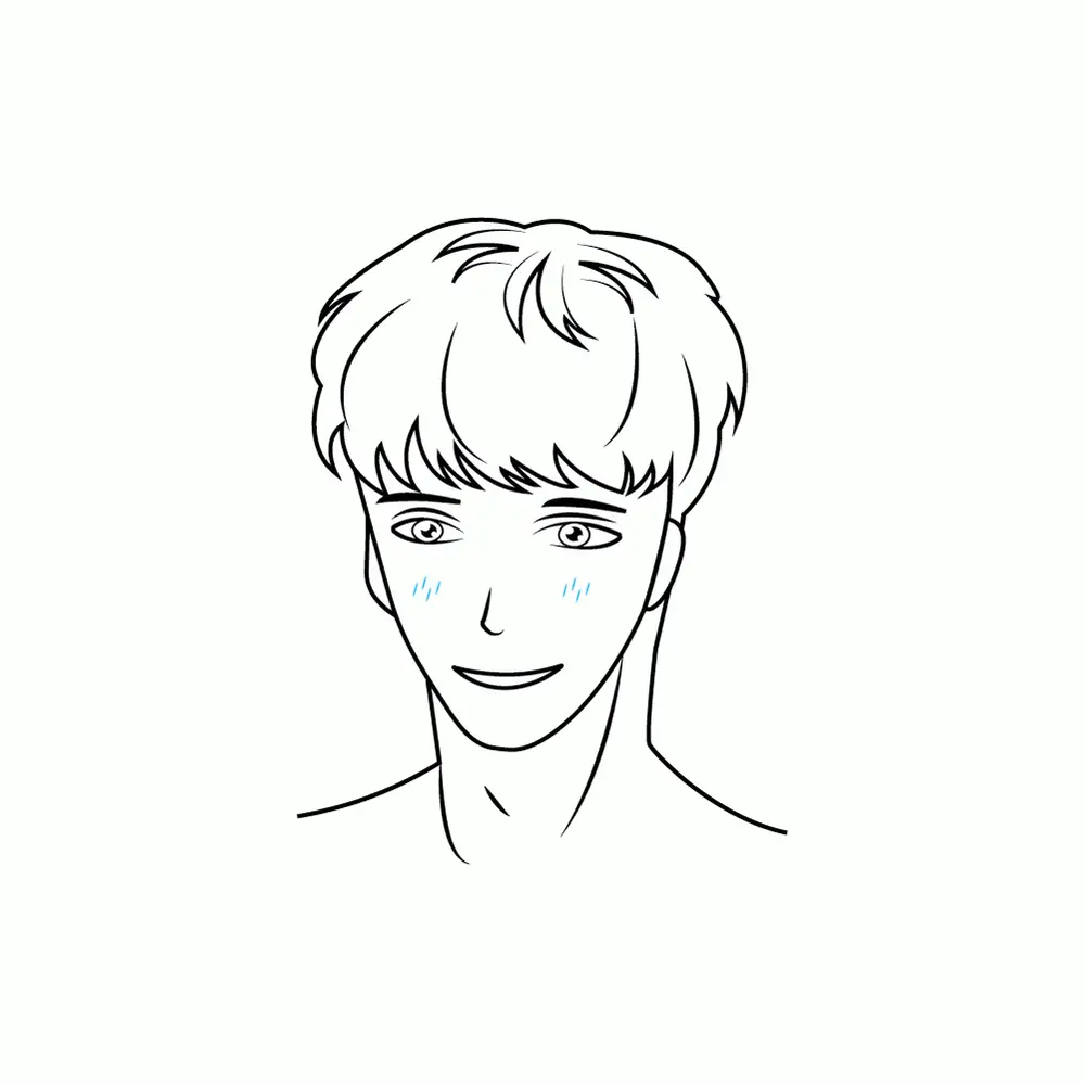 How to Draw A Male Face Step by Step Step  8