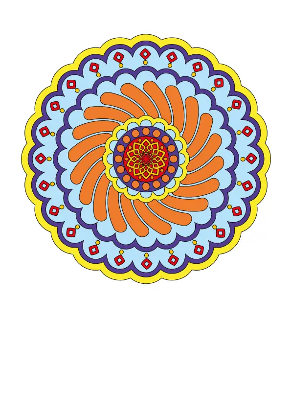 How to Draw A Mandala Step by Step Printable