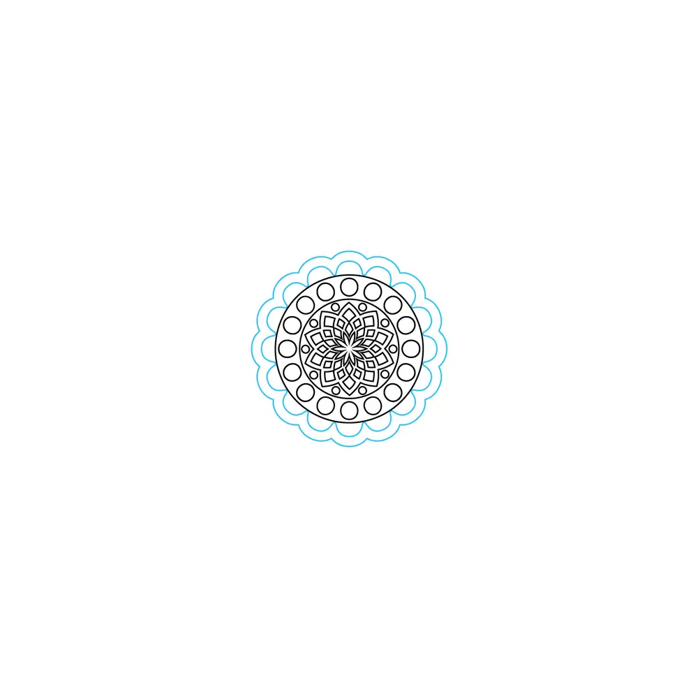 How to Draw A Mandala Step by Step Step  5