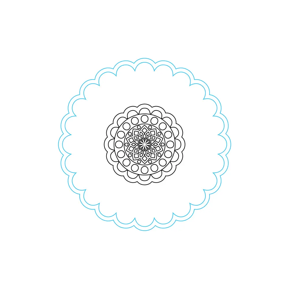 How to Draw A Mandala Step by Step Step  6