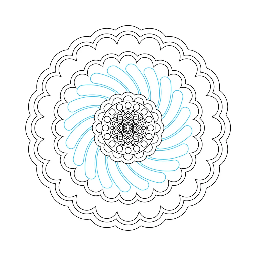 How to Draw A Mandala Step by Step Step  8