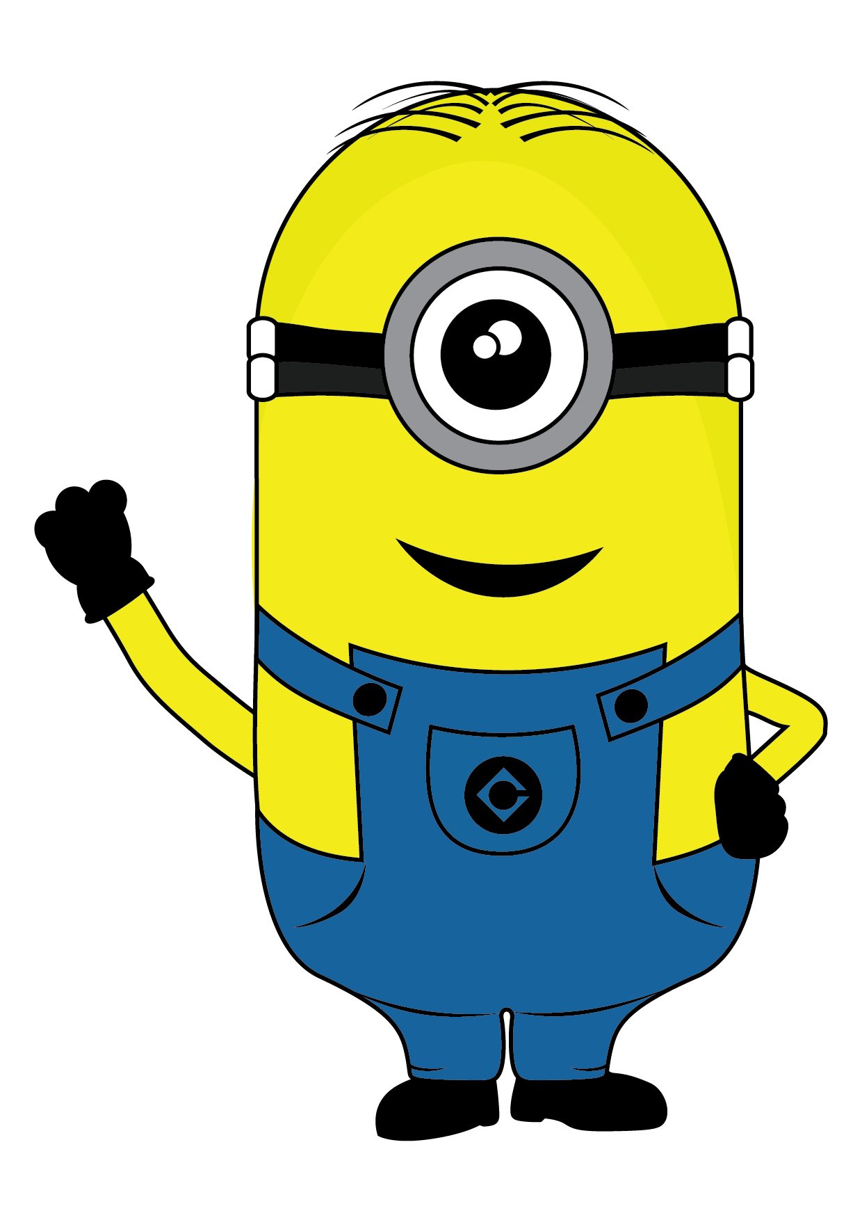 How to Draw A Minion Step by Step Printable