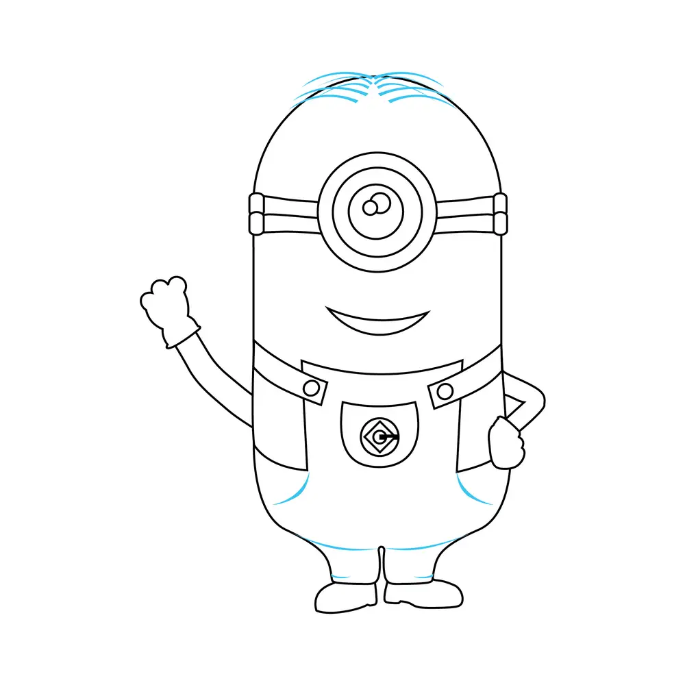 How to Draw A Minion Step by Step Step  9