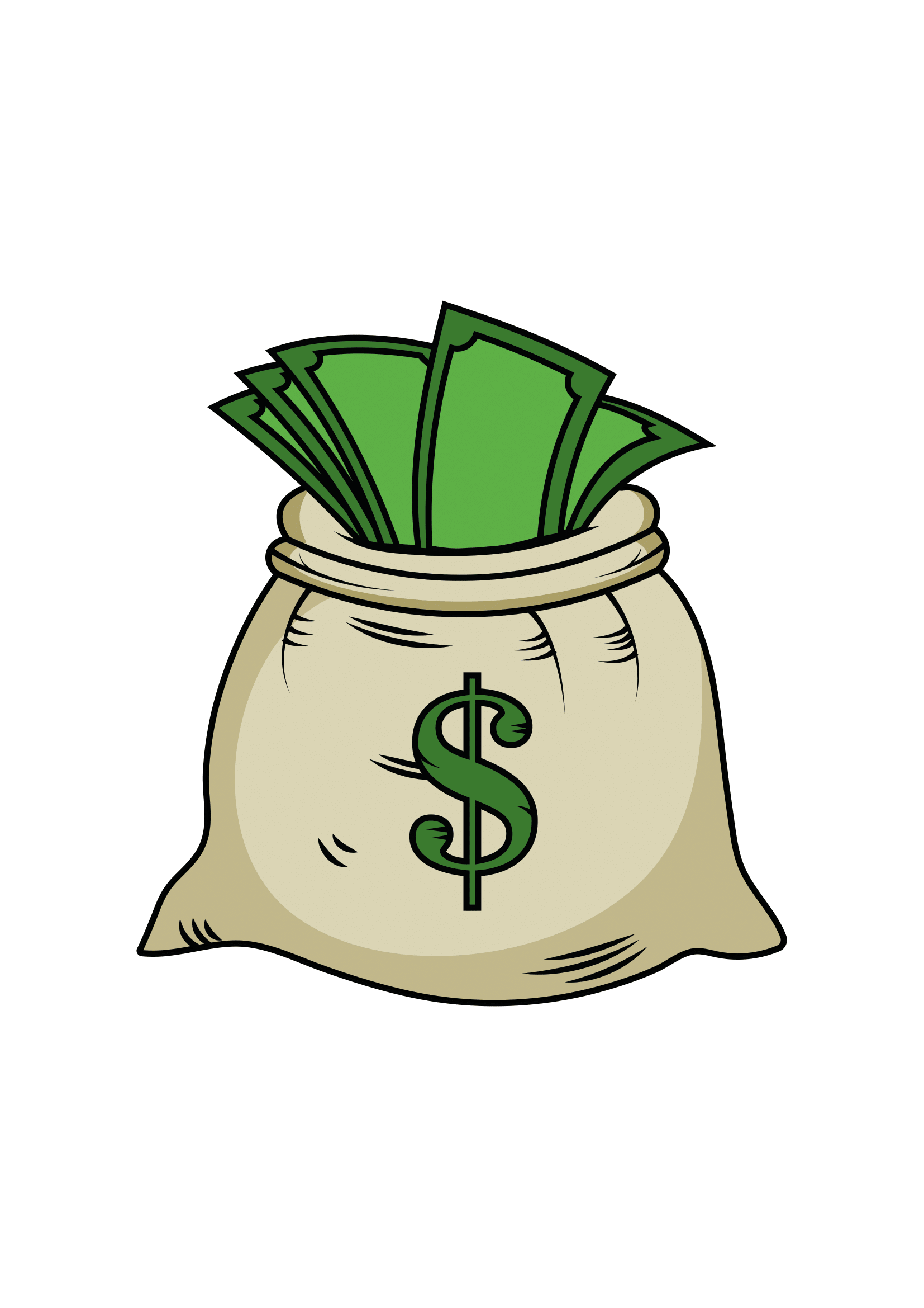 easy drawings of money  Clip Art Library