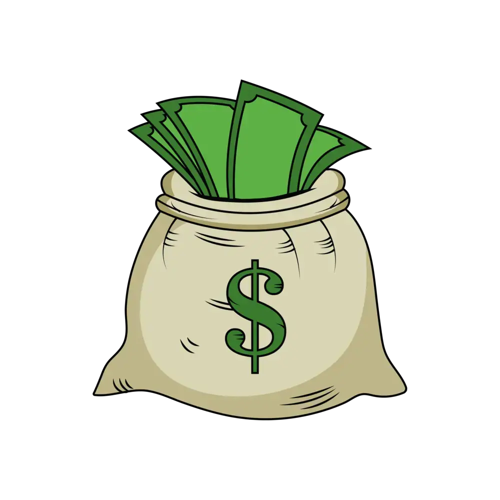 How to Draw A Money Bag Step by Step