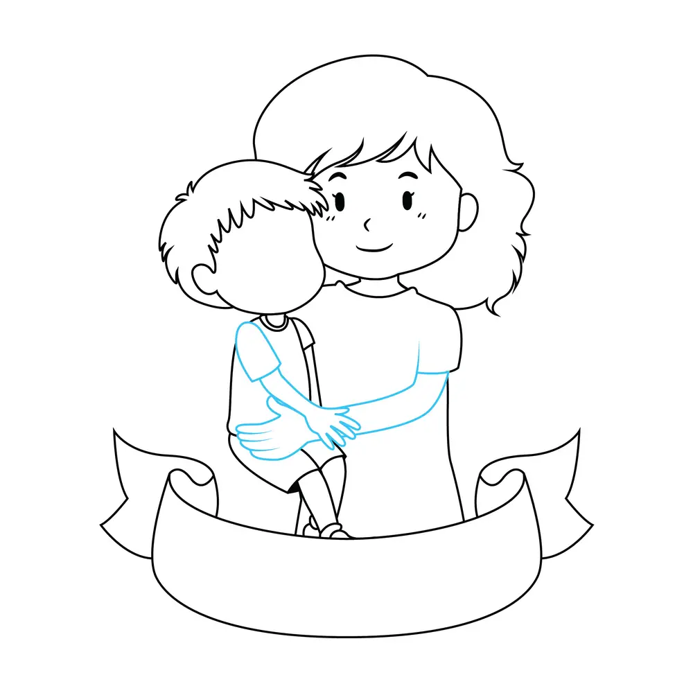 How to Draw A Mothers Day Step by Step Step  8