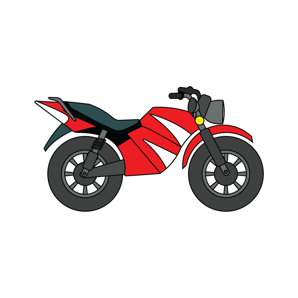 How to Draw A Motorcycle Step by Step Step  11