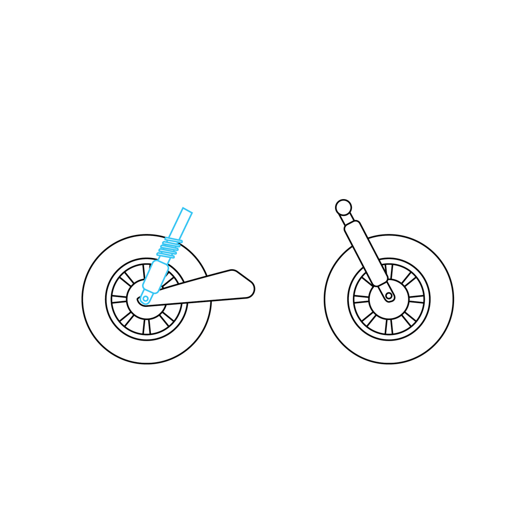 How to Draw A Motorcycle Step by Step Step  5