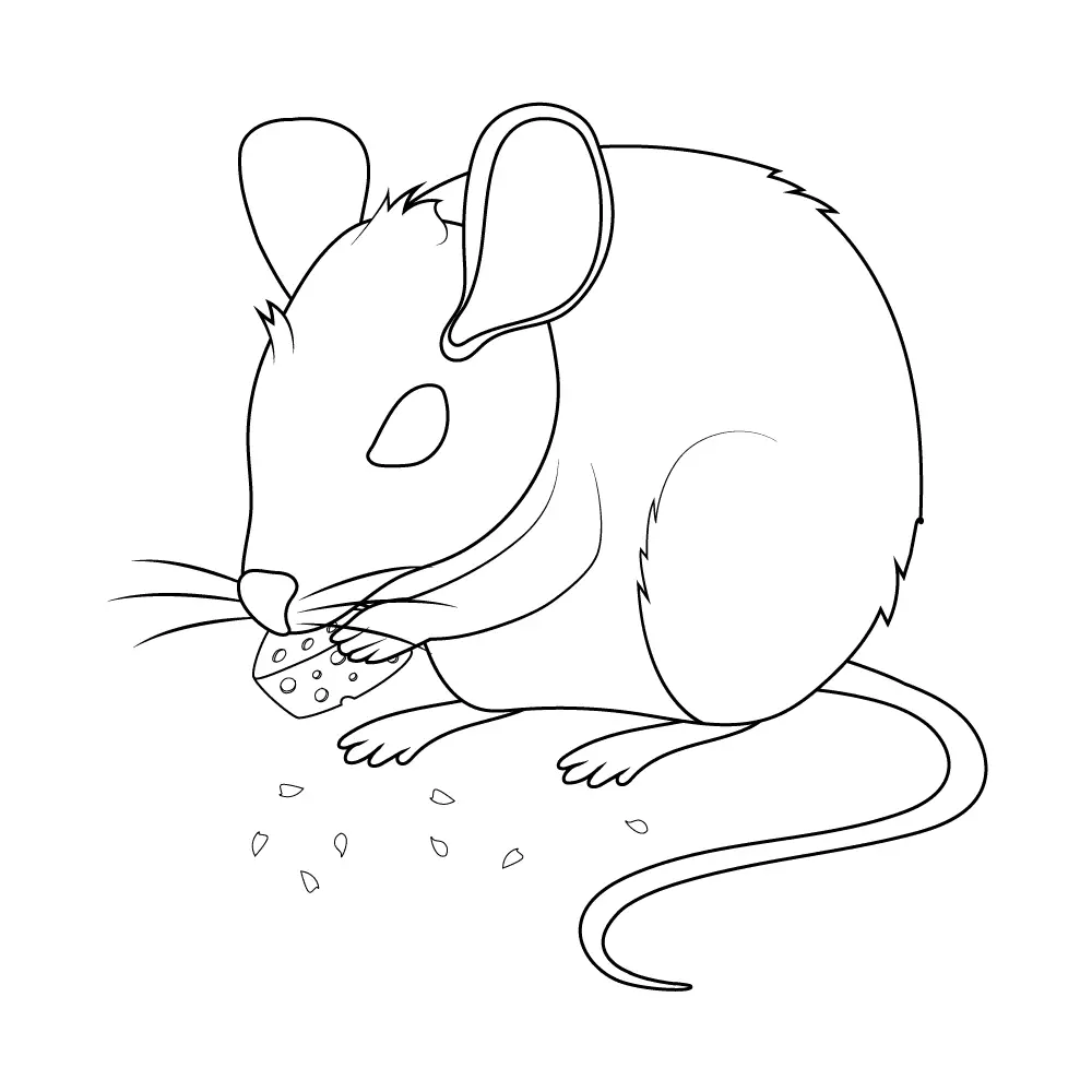 How to Draw A Mouse Step by Step Step  10