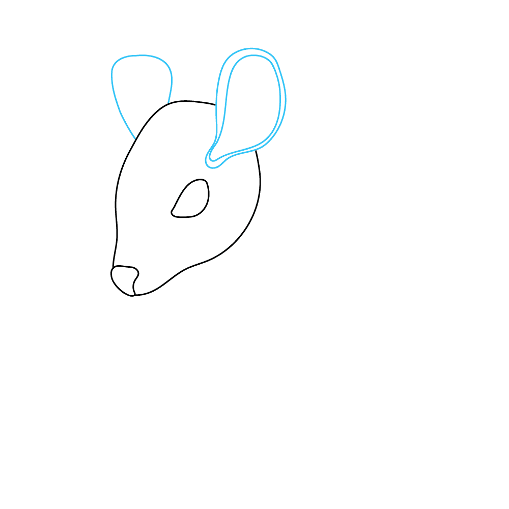 How to Draw A Mouse Step by Step Step  3