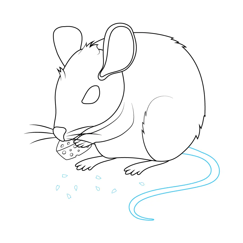 How to Draw A Mouse Step by Step Step  9