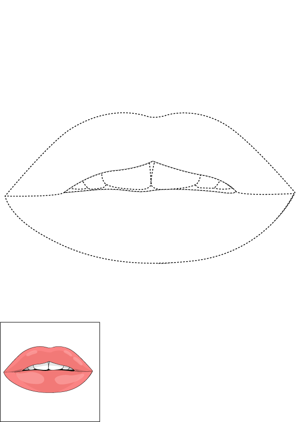 How to Draw A Mouth Step by Step Printable Dotted
