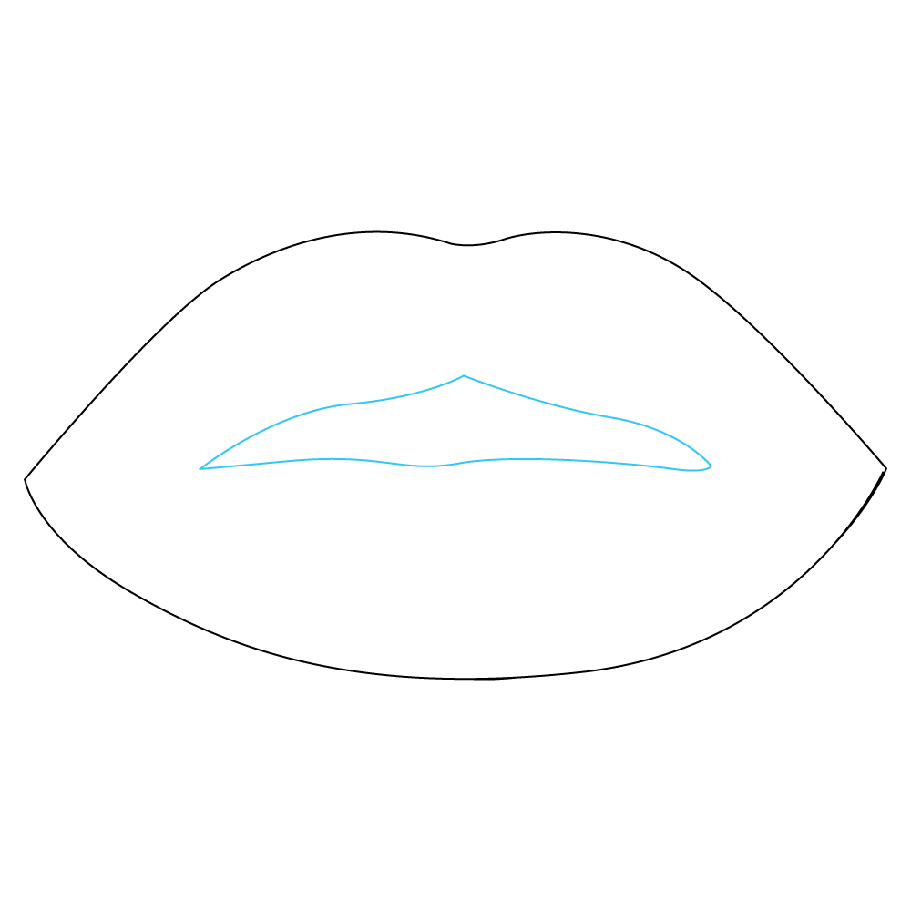 How to Draw A Mouth Step by Step Step  3