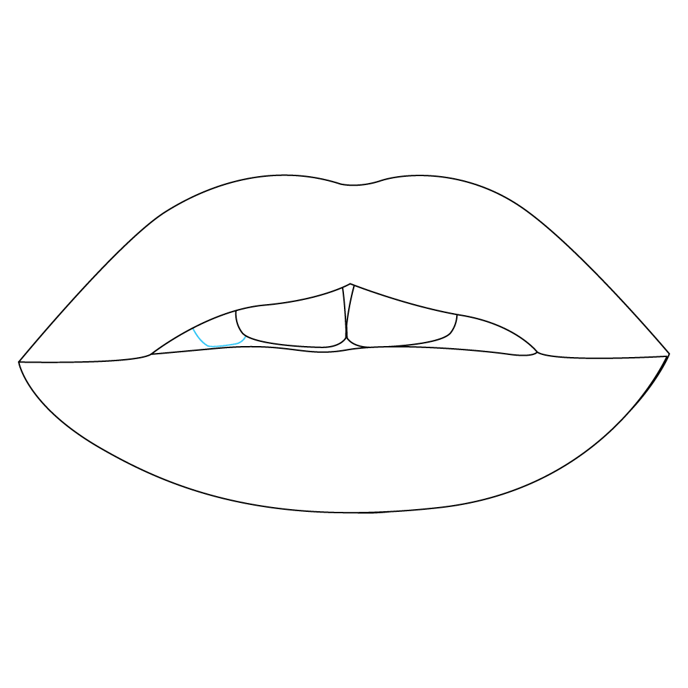 How to Draw A Mouth Step by Step Step  7