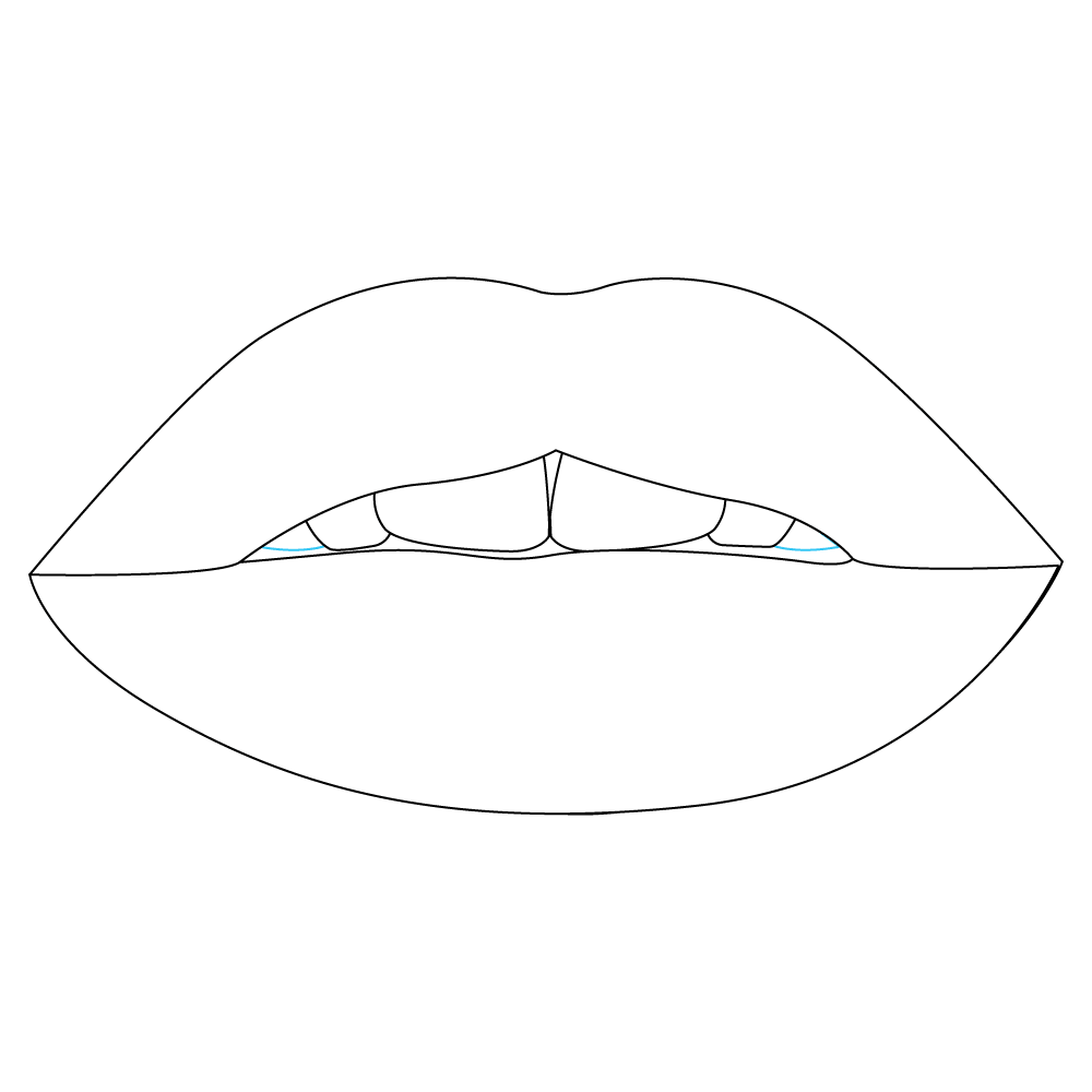 How to Draw A Mouth Step by Step Step  9