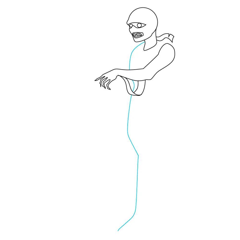How to Draw A Mummy Step by Step Step  6