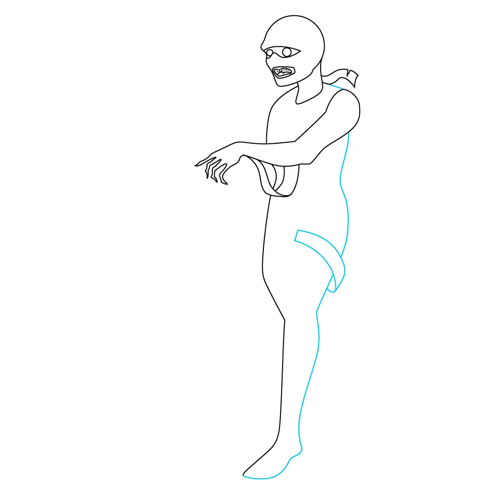 How to Draw A Mummy Step by Step Step  7