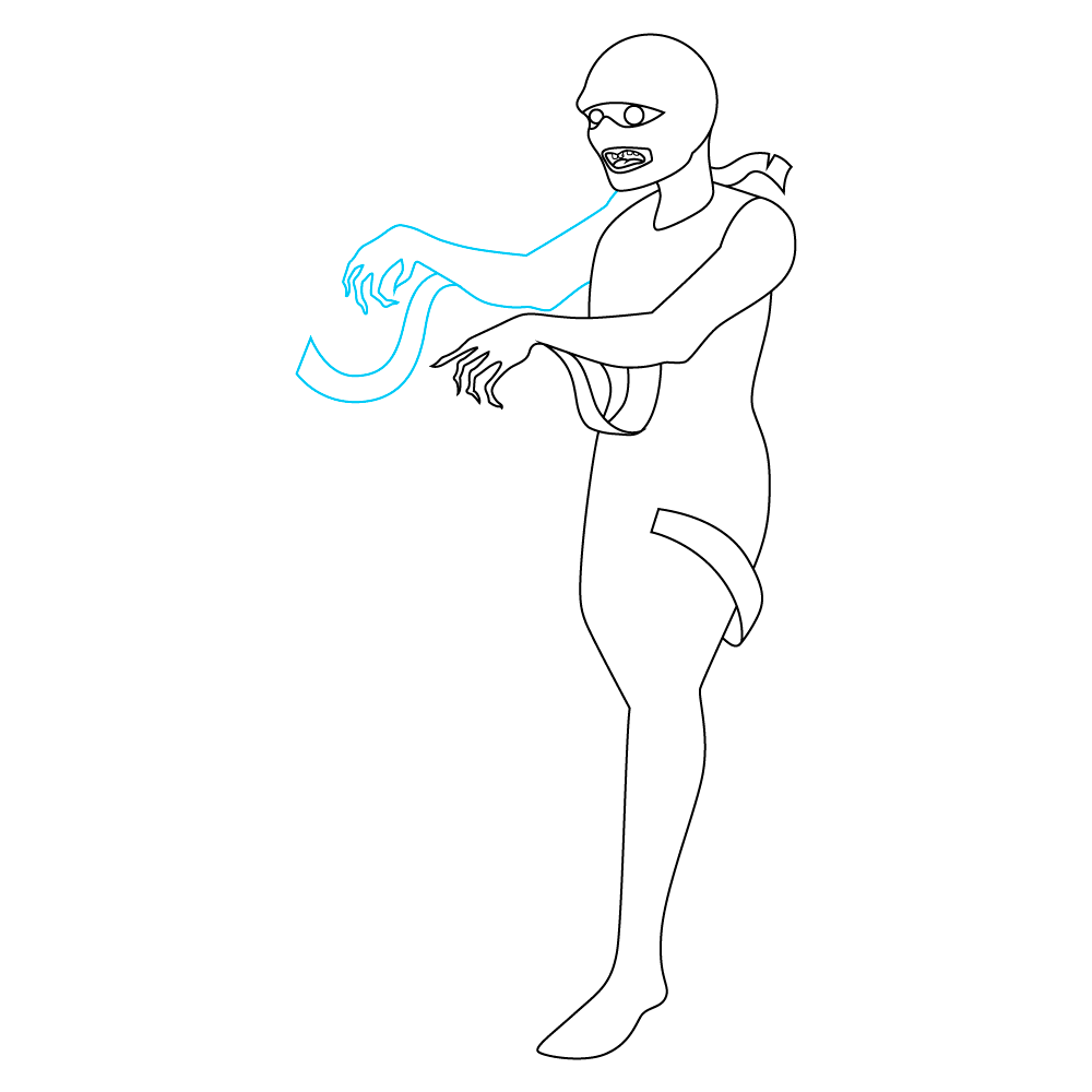 How to Draw A Mummy Step by Step Step  8