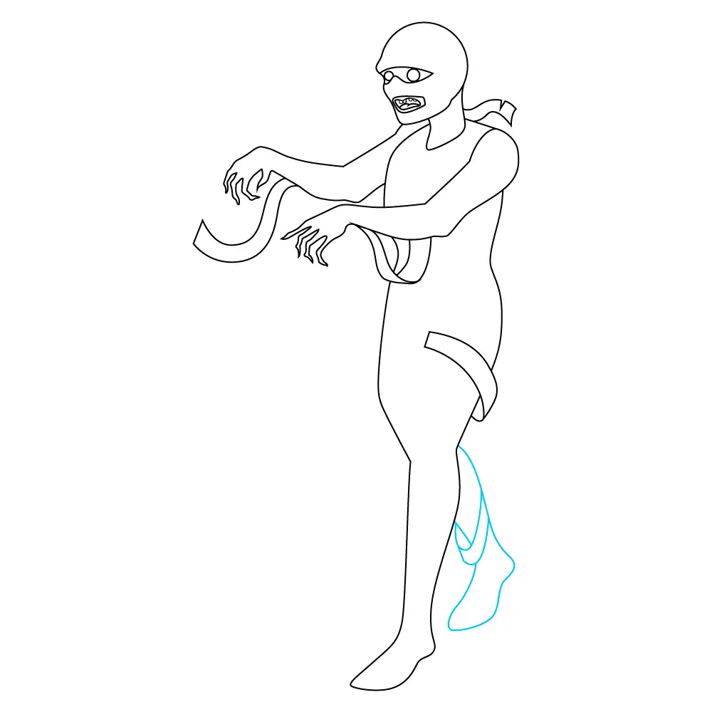 How to Draw A Mummy Step by Step Step  9