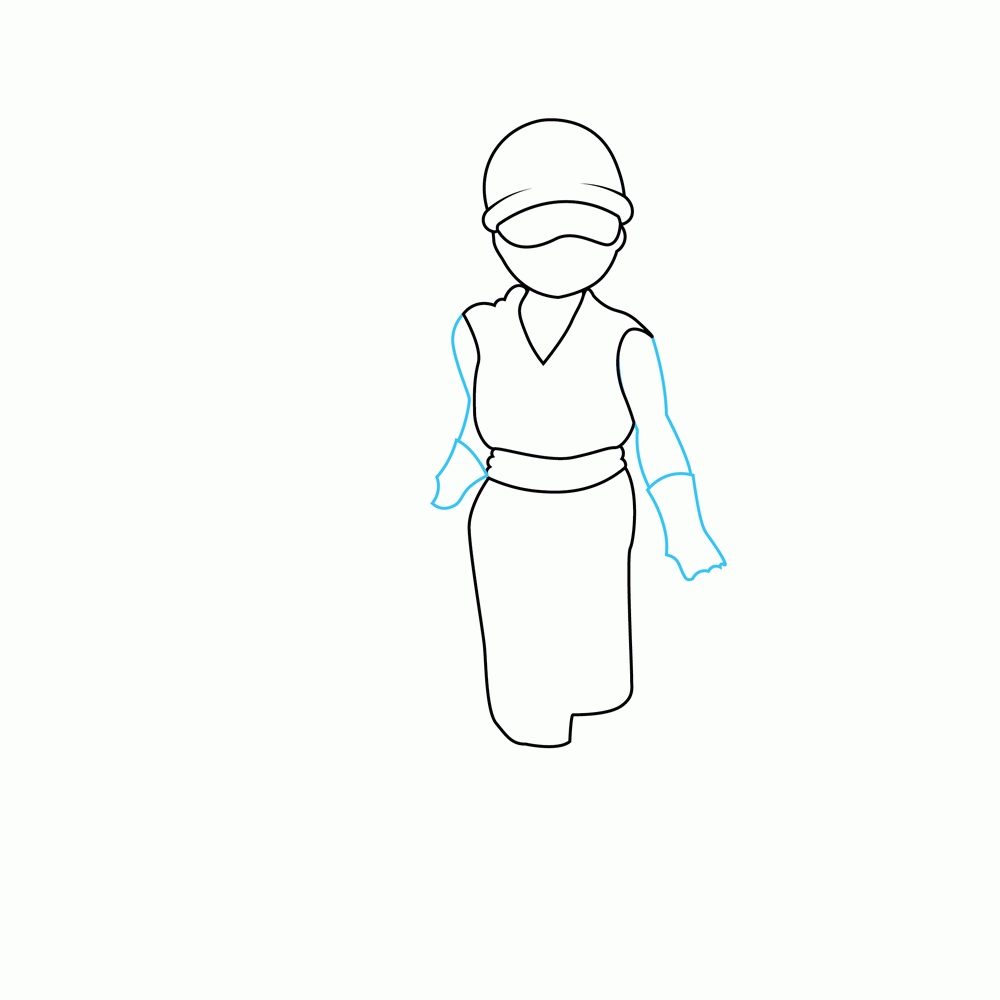 How to Draw A Ninja Step by Step Step  5