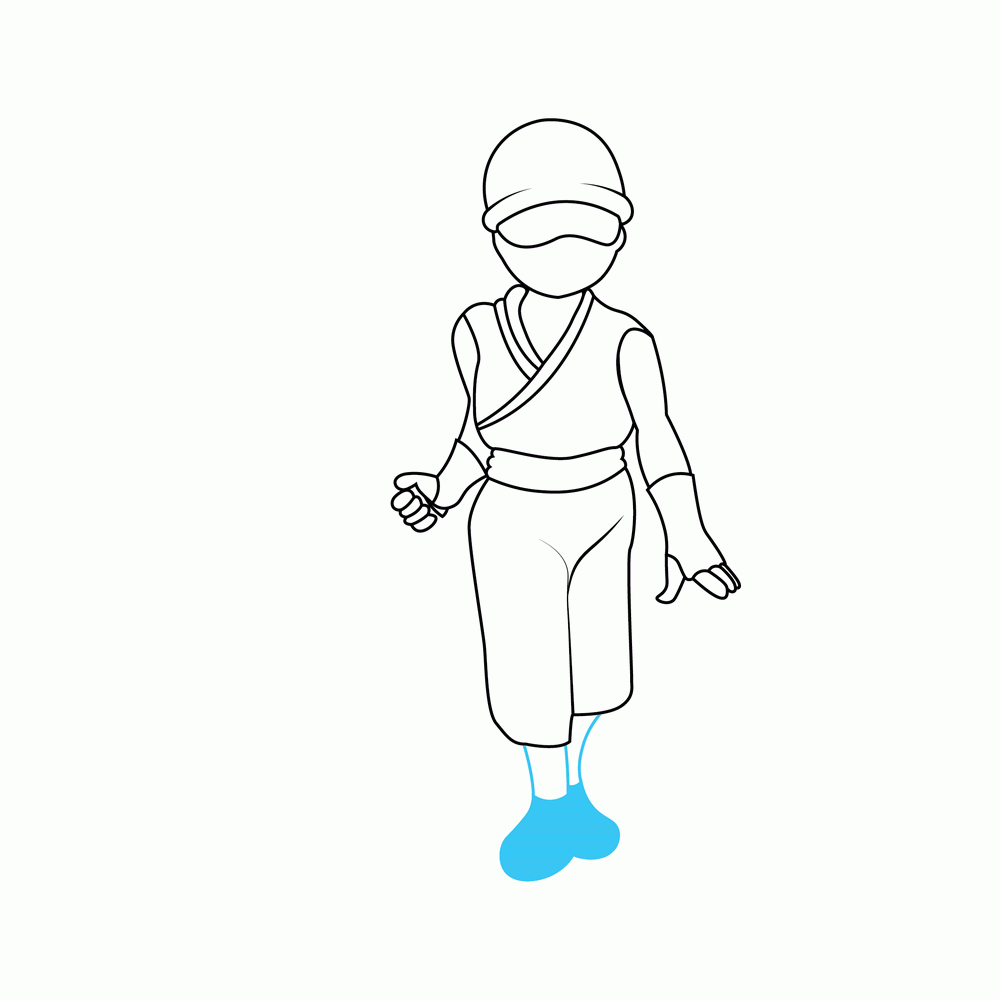 How to Draw A Ninja Step by Step Step  7