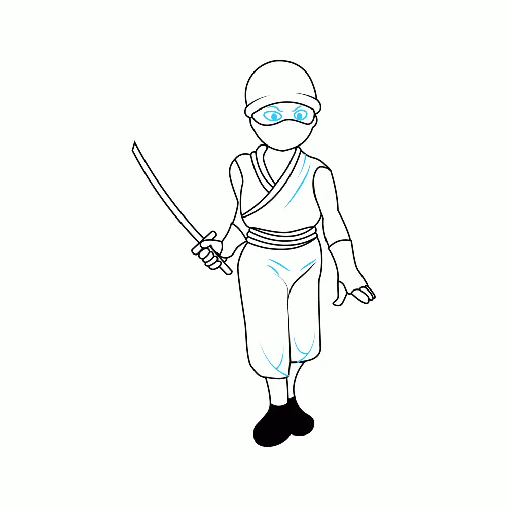 How to Draw A Ninja Step by Step Step  9