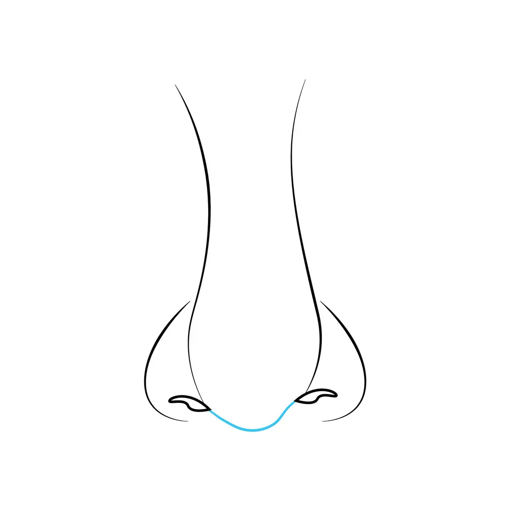 How to Draw A Nose Step by Step Step  7