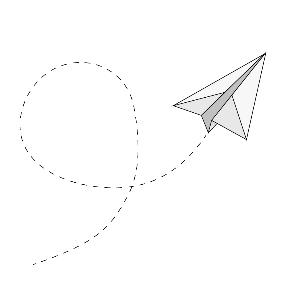 How to Draw A Paper Airplane Step by Step Thumbnail